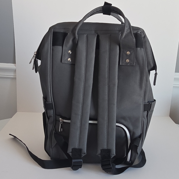 Motif Gray Women's Large Insulated Baby Bag Backpack - Picture 4 of 13